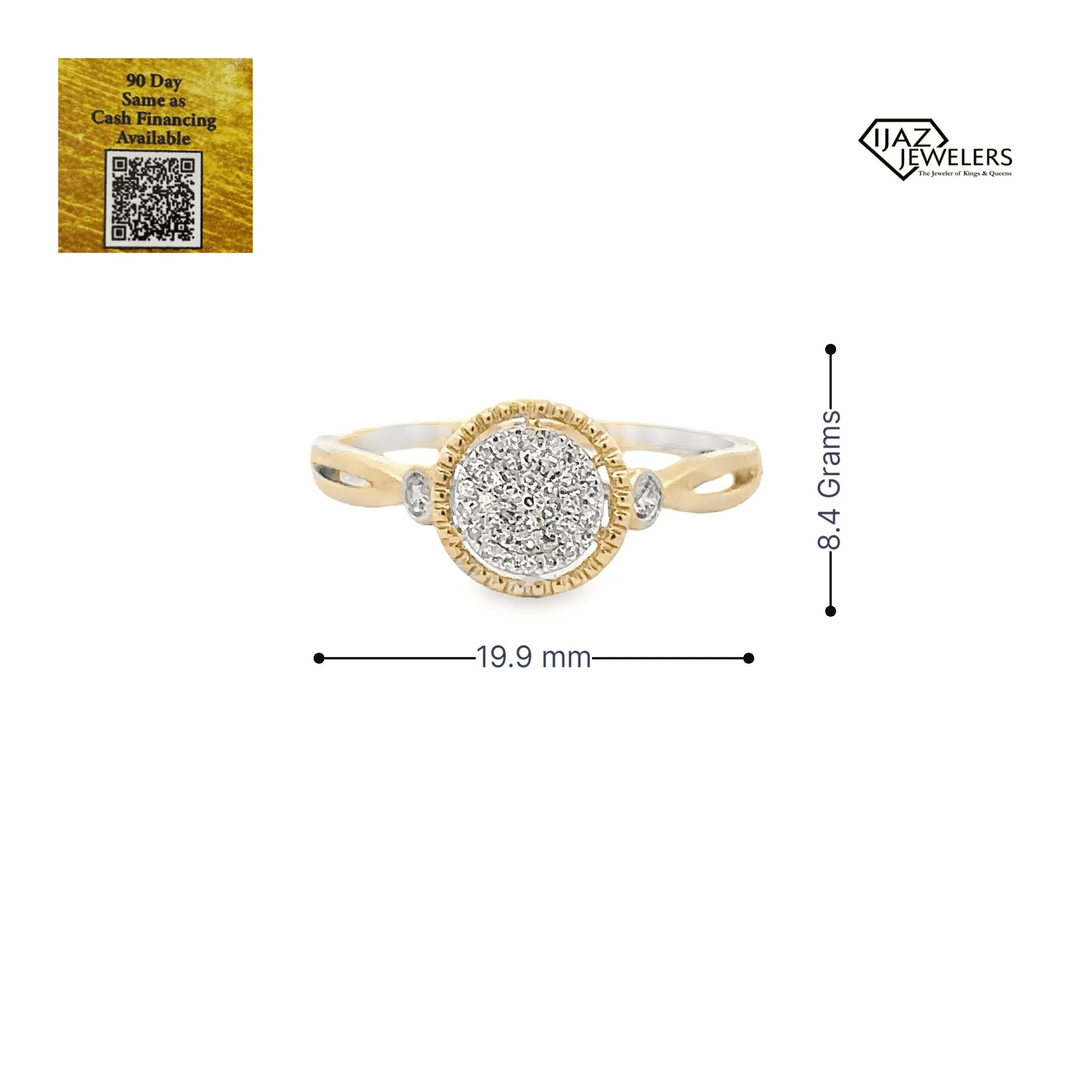 10K Gold 0.13 CTW Diamond Ladies Ring