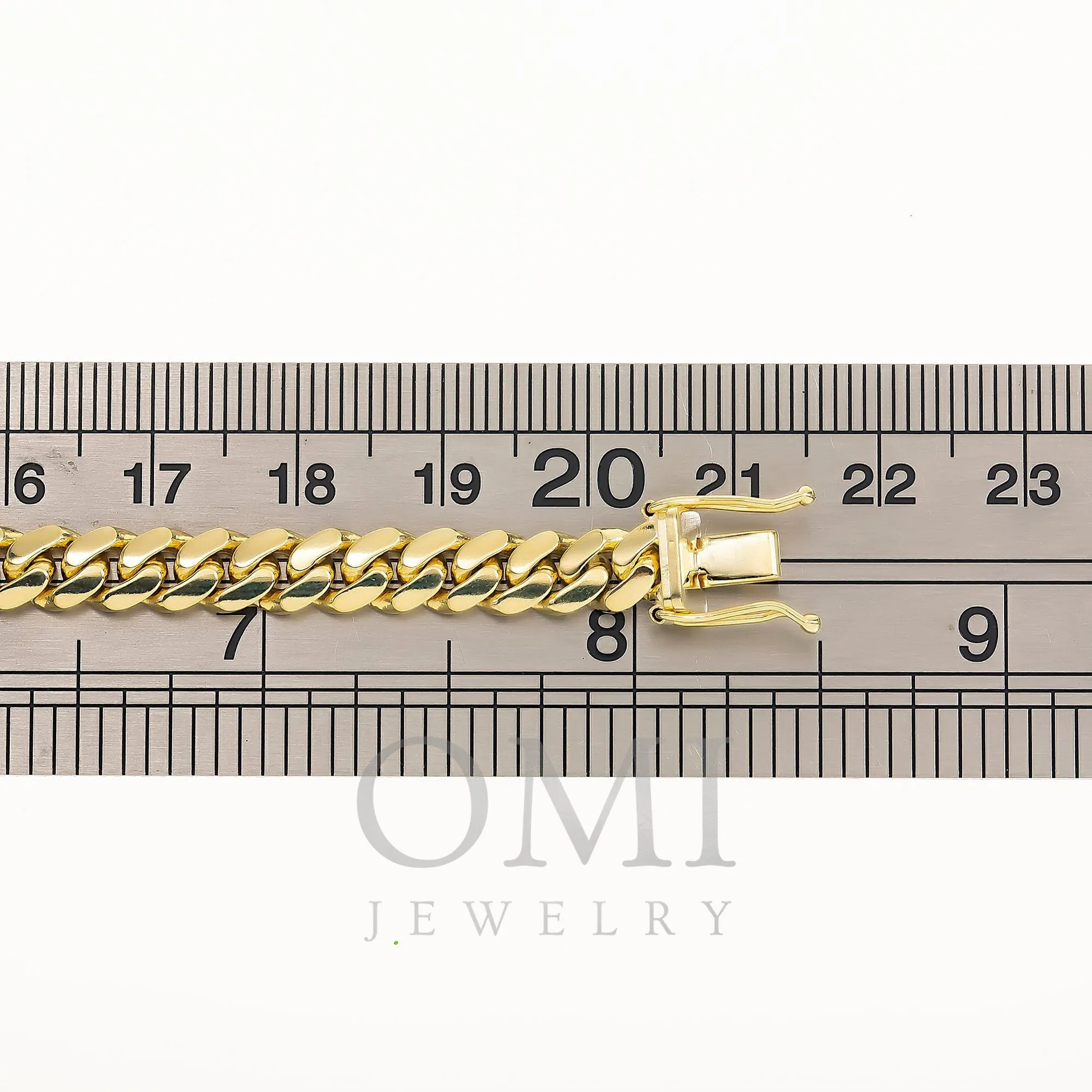 14K GOLD 6MM SOLID MIAMI CUBAN LINK BRACELET