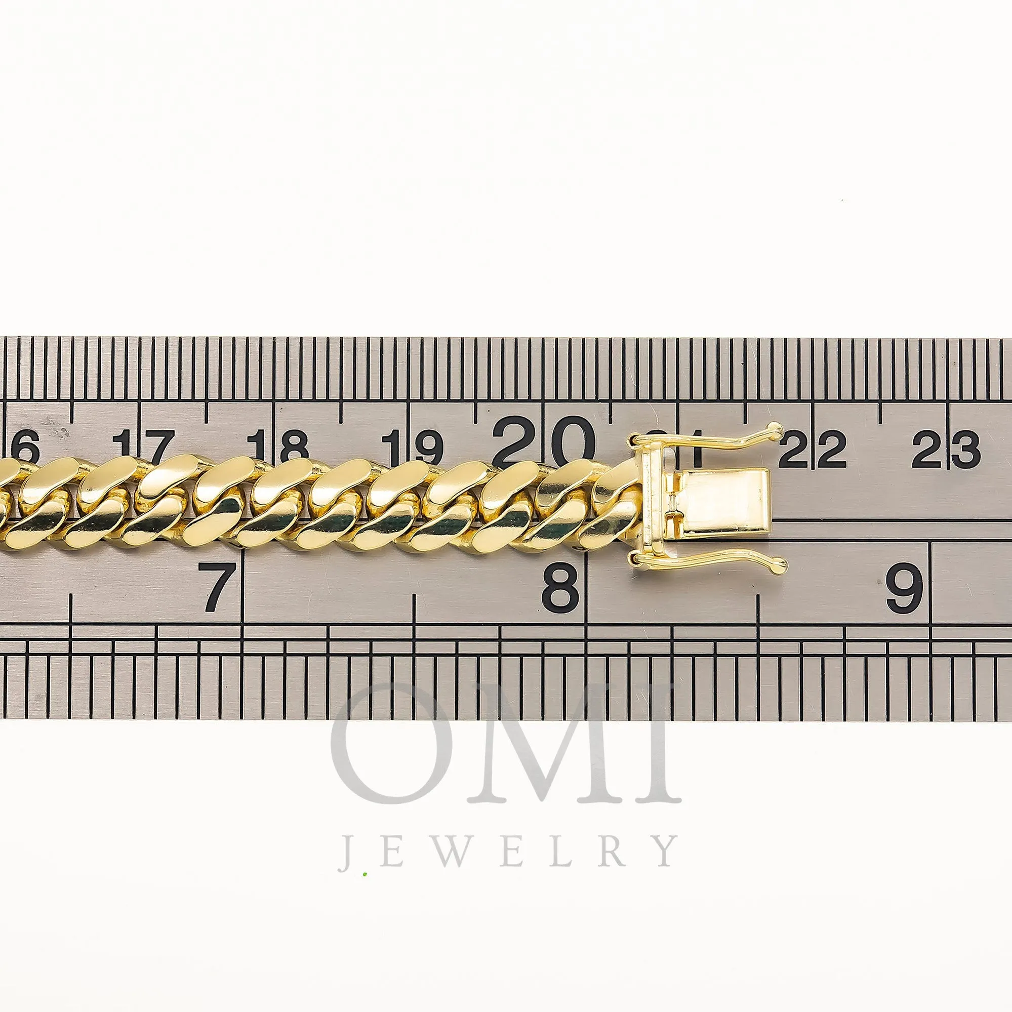 14K GOLD 7MM SOLID MIAMI CUBAN LINK BRACELET