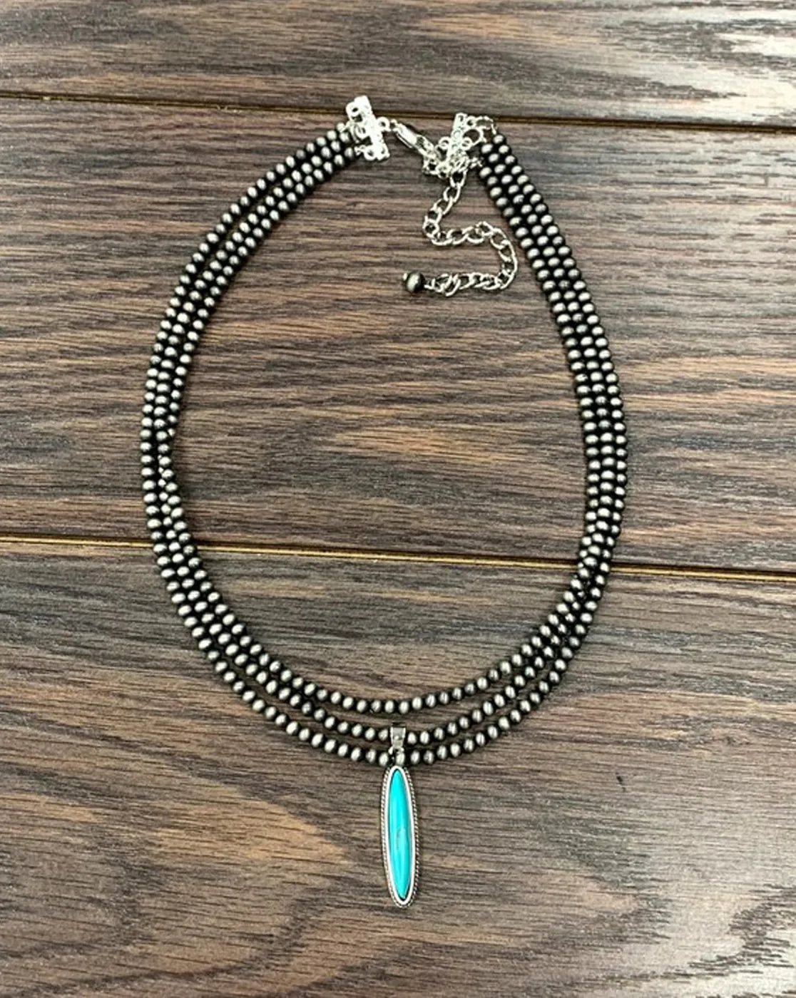 18 Long, Tiny 4mm Navajo Necklace