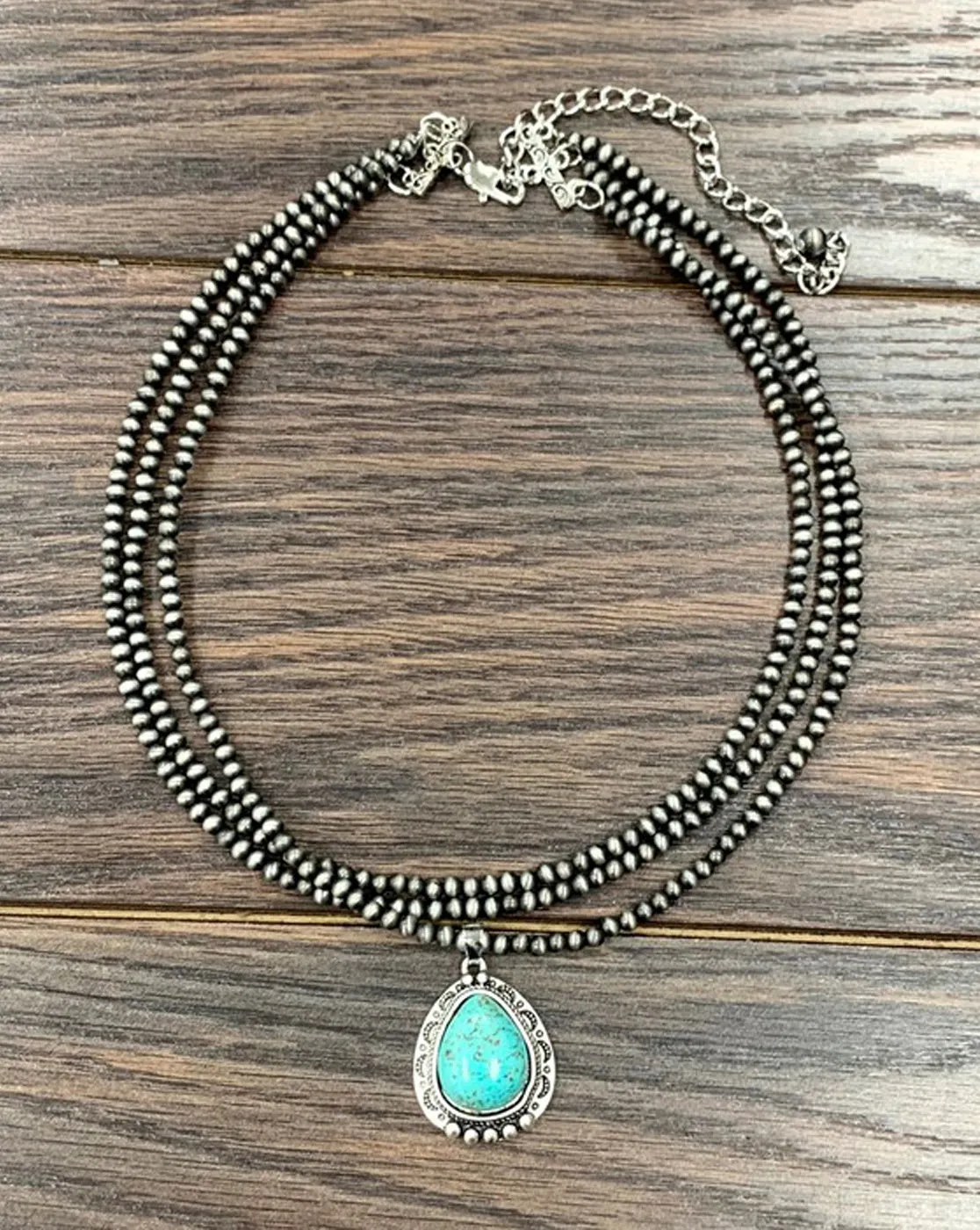 18 Long, Tiny 4mm Navajo Necklace