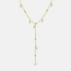 18K Gold-Plated Pearl Drop Necklace