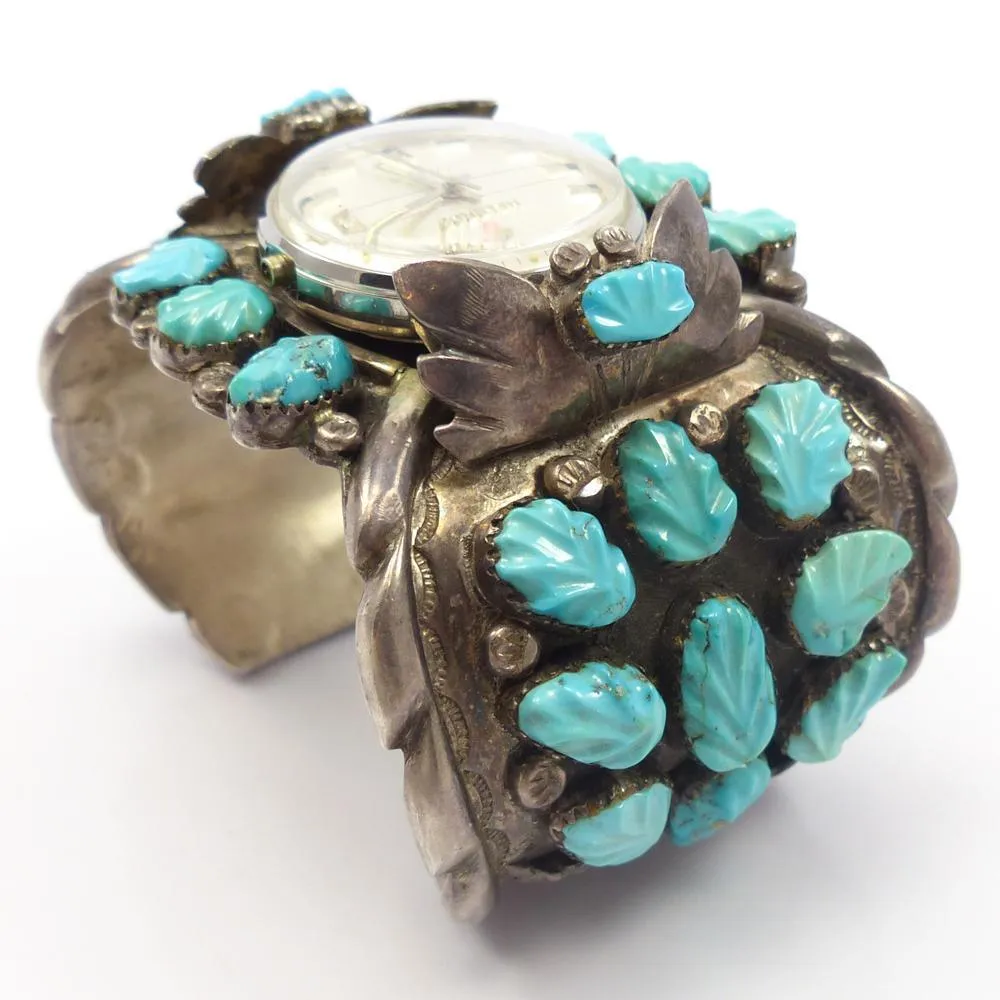 1960s Turquoise Watch Cuff