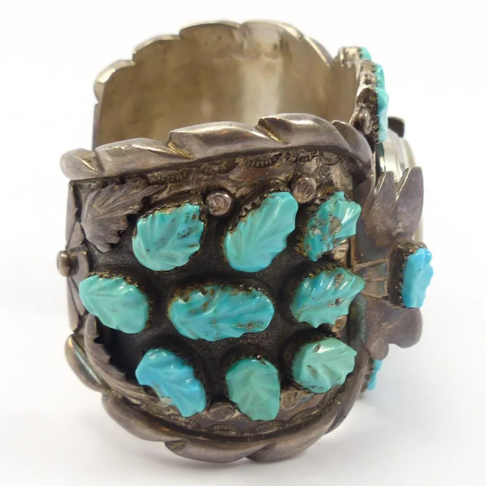 1960s Turquoise Watch Cuff