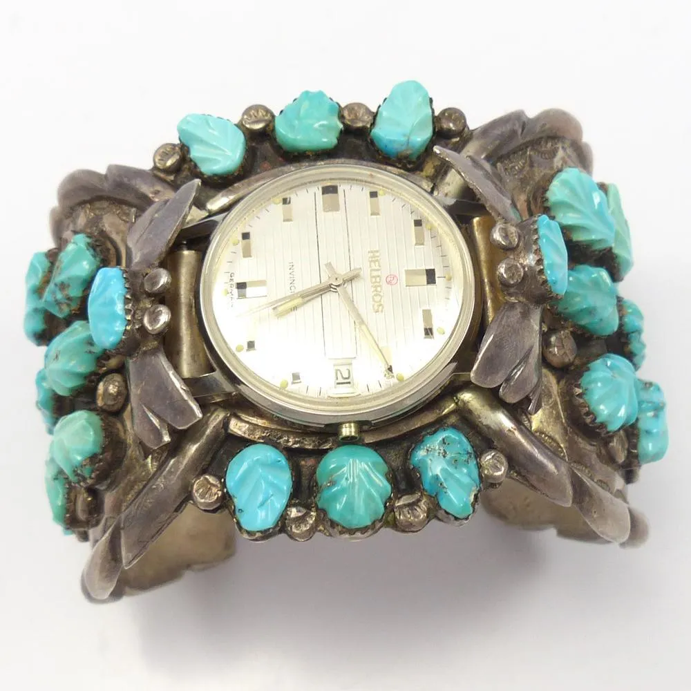 1960s Turquoise Watch Cuff