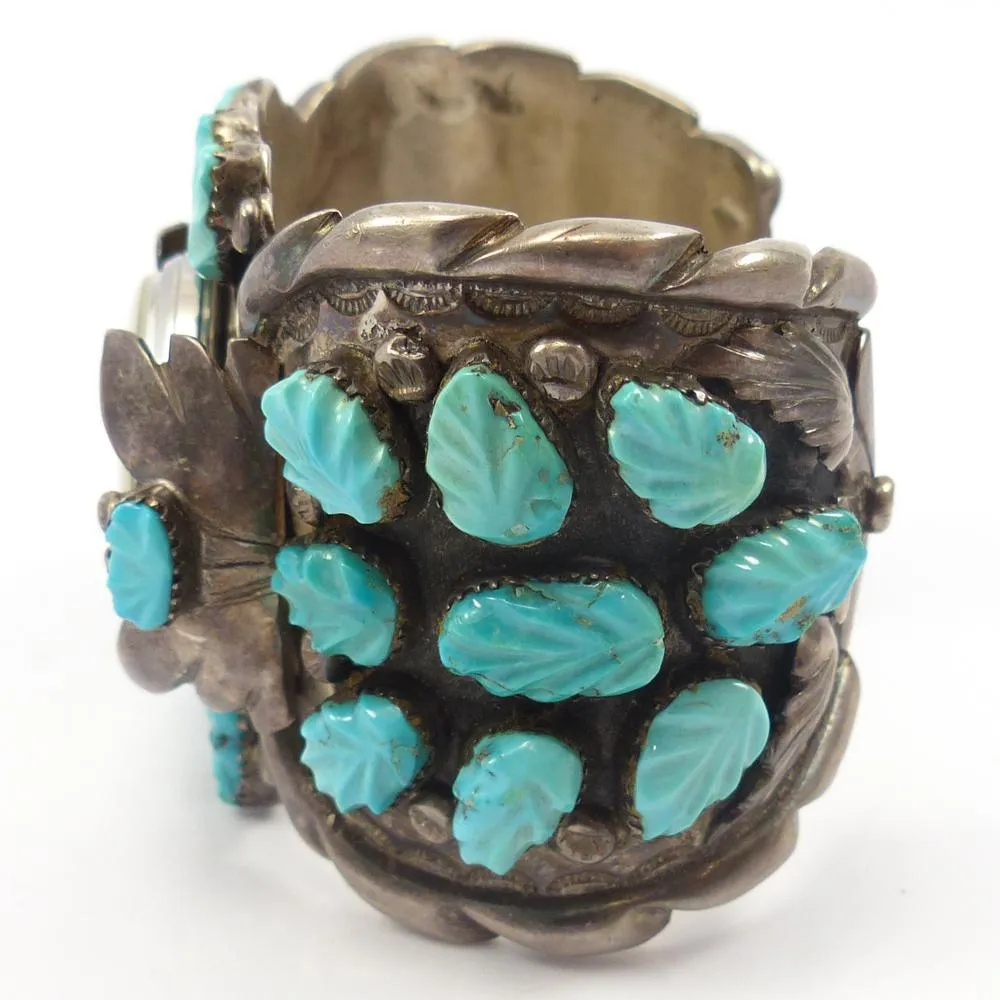 1960s Turquoise Watch Cuff