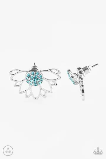 A Fan Fave Blue Double-sided Post Earrings - Paparazzi Accessories