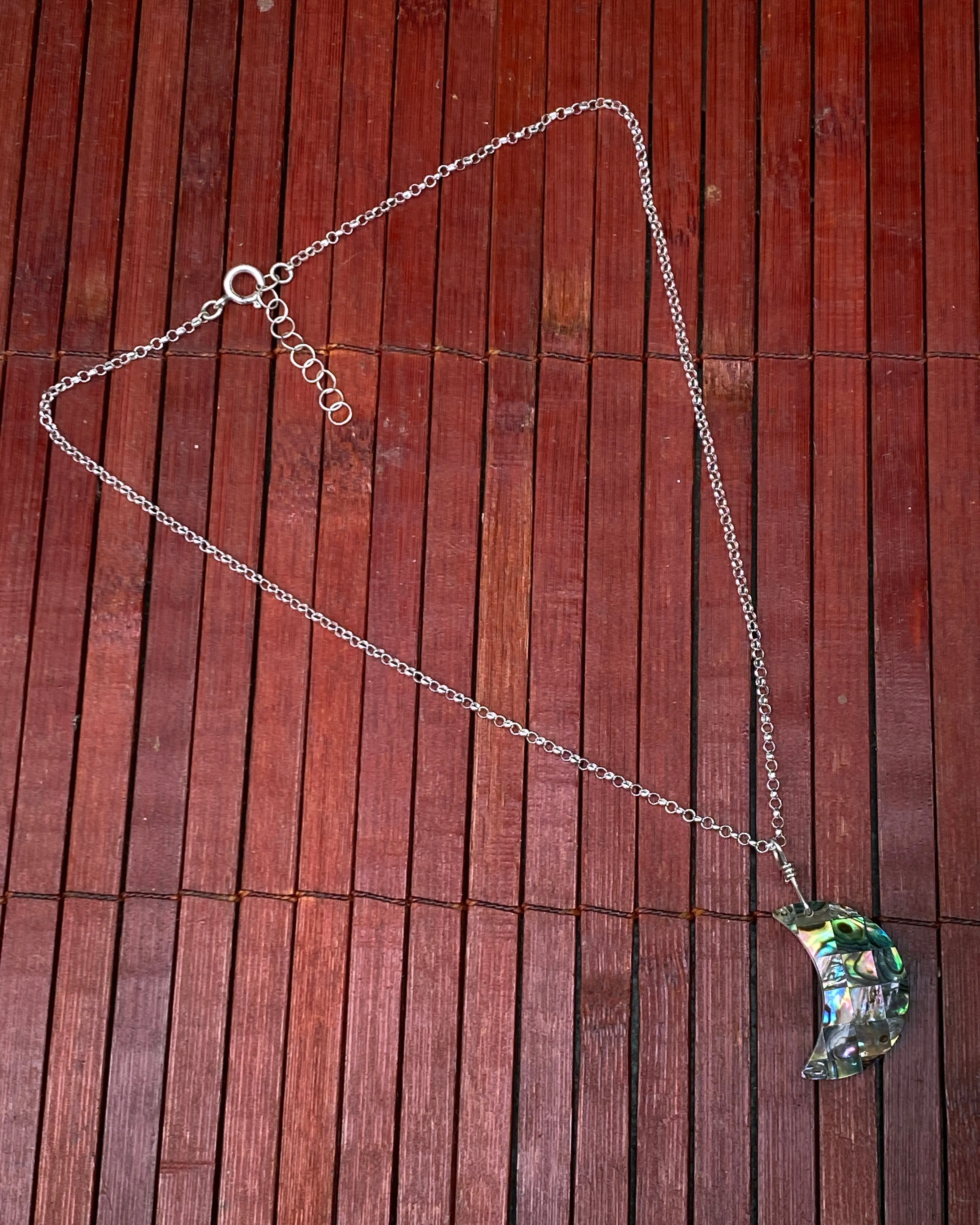 Abalone Moon Necklace