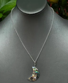 Abalone Moon Necklace