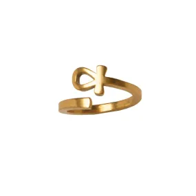 Ankh Ring - Gold Finish