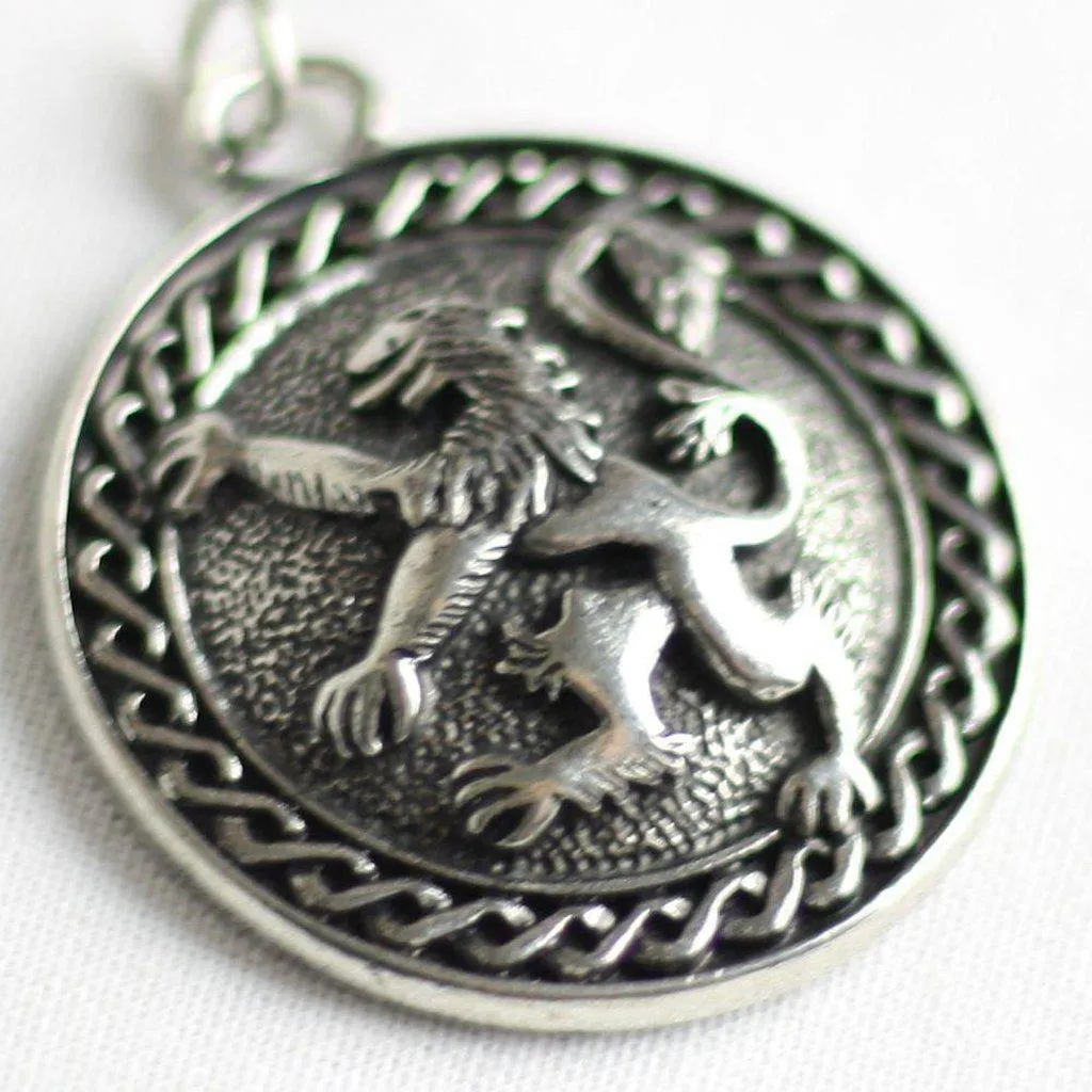 Asgard Lion Rampant Celtic Pendant