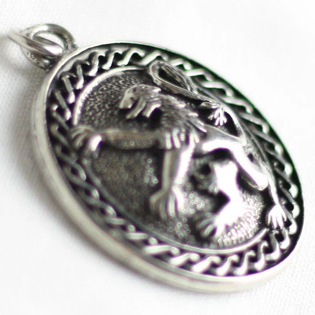 Asgard Lion Rampant Celtic Pendant