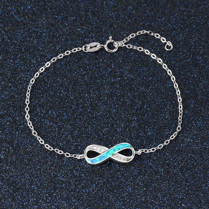 Blue Infinity Simple Bracelet