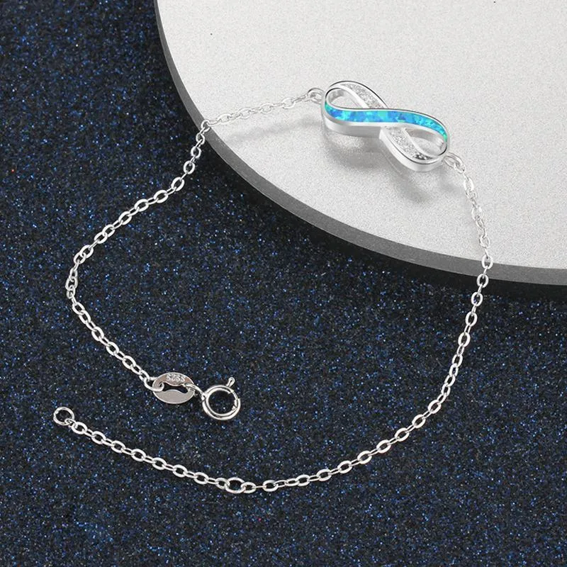 Blue Infinity Simple Bracelet