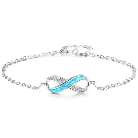 Blue Infinity Simple Bracelet