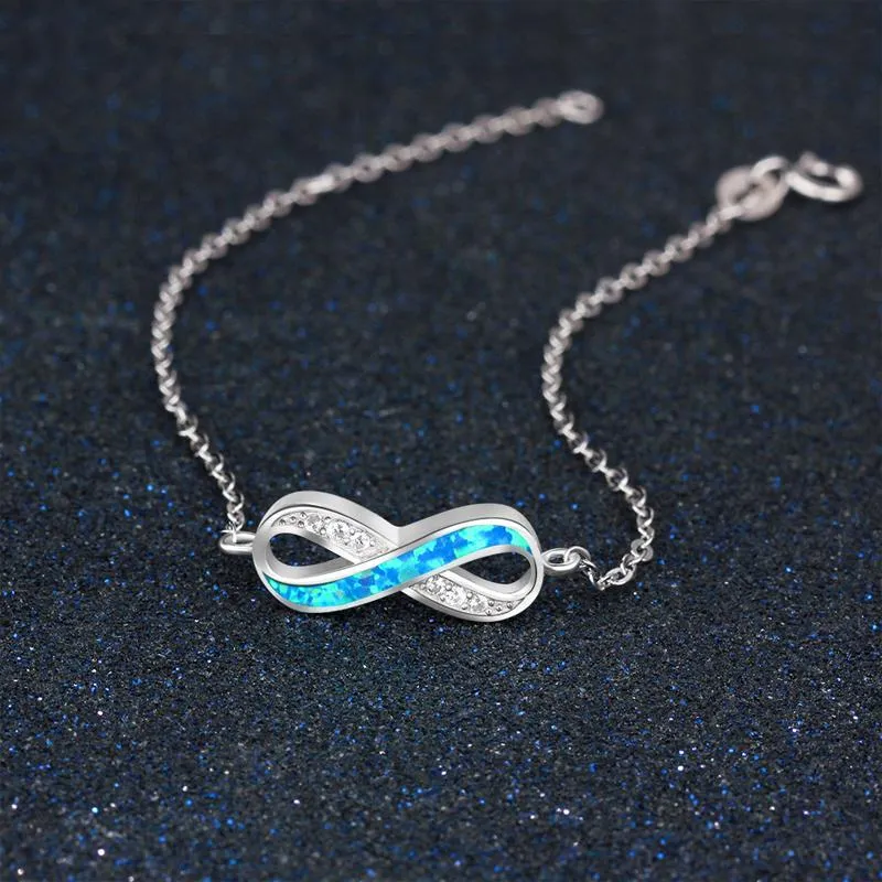 Blue Infinity Simple Bracelet