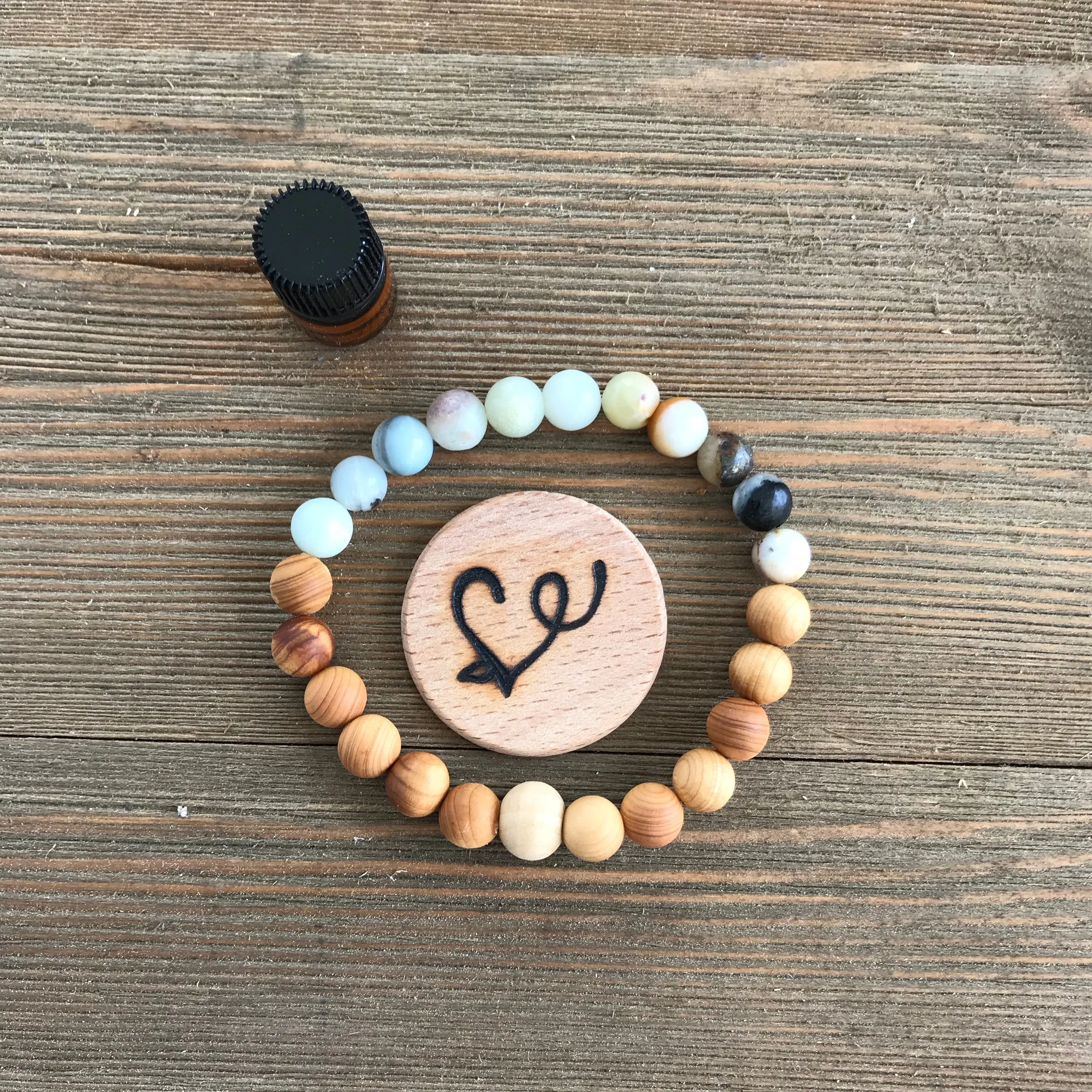 Charleston Gemstone Essential Oil Diffuser Bracelet-- FREE STICKER