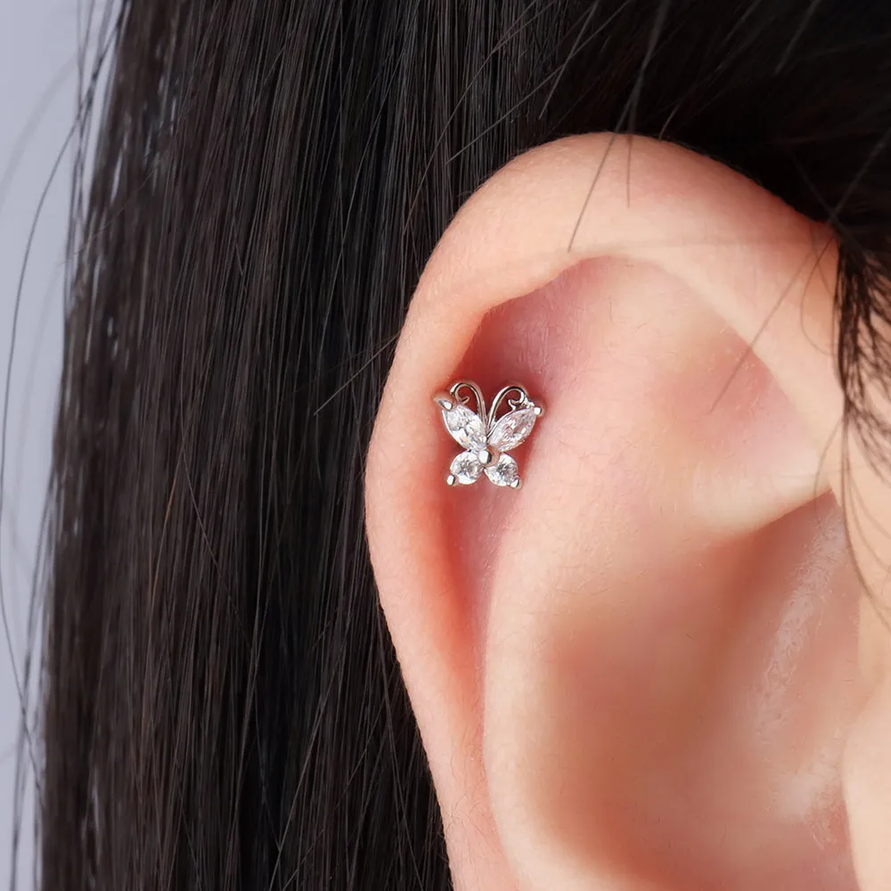 Charm Butterfly Stud