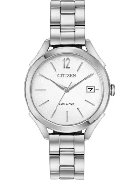 Citizen DRIVE LTR Womens Watch - Stainless Steel - White Dial - Date - Bracelet