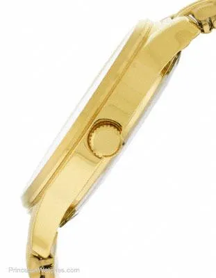 Citizen Quartz Mens Day/Date - Gold Tone and White Dial - Expansion band