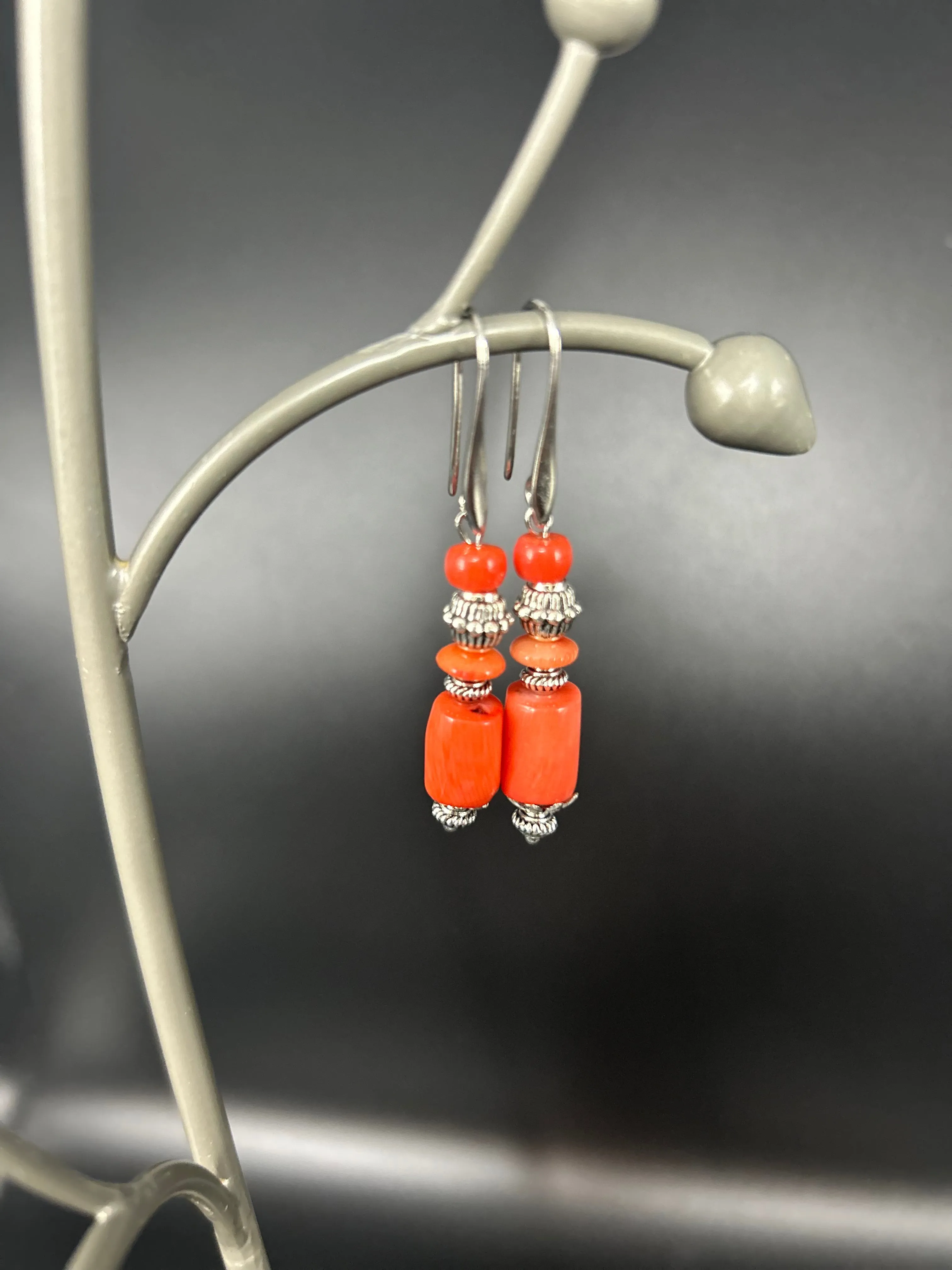 Coral Earrings