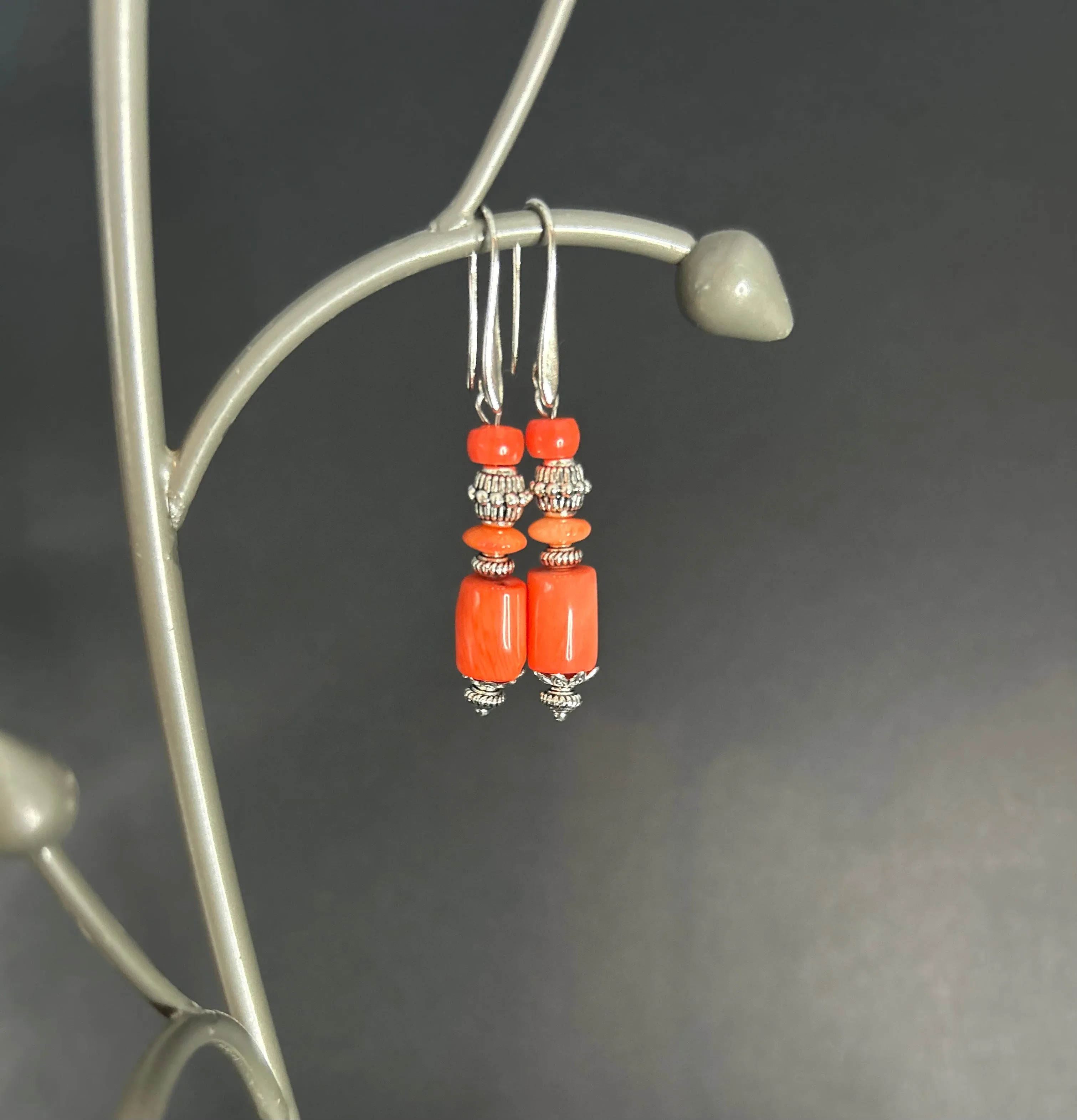 Coral Earrings