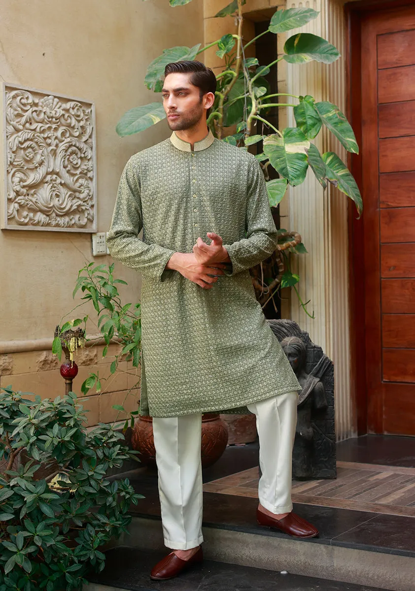 Couture Green Kurta Pajama