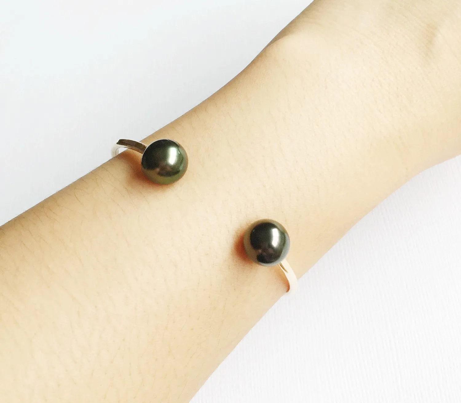 Cuff Adora - tahitian pearls (B100)