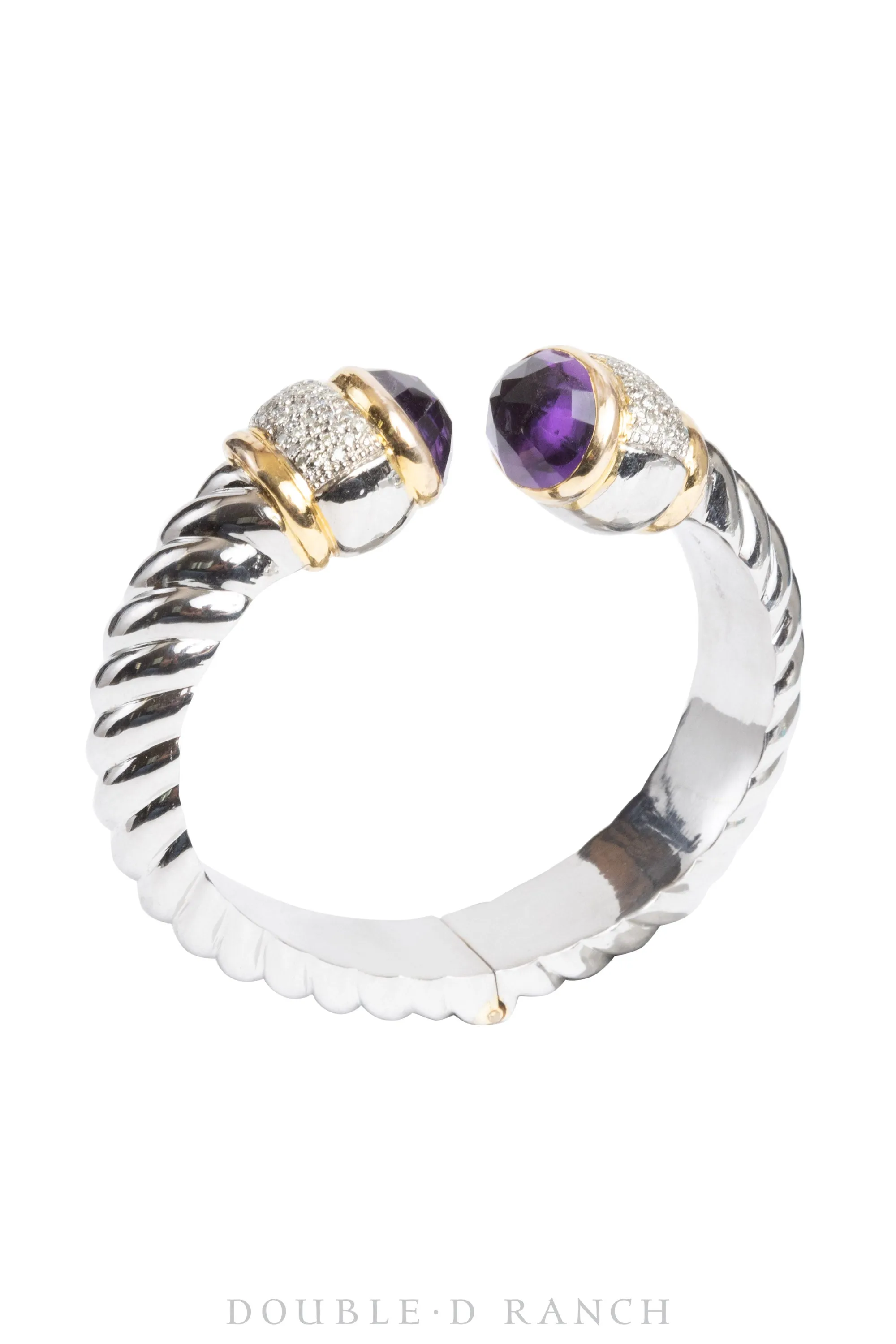 Cuff, Diamond Collection, Rope, Diamonds, Amethyst, Contemporary, 3487A