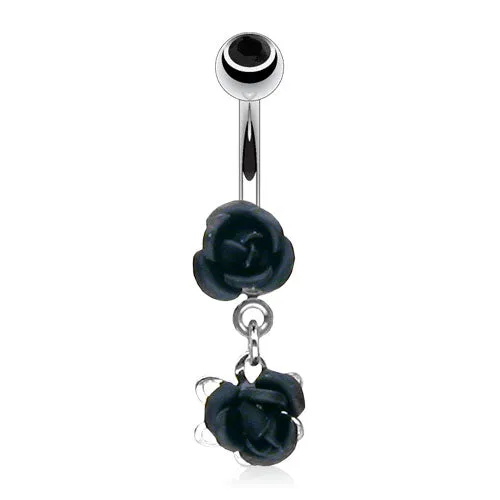 Dangly Rose Belly Ring