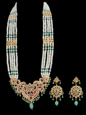 DLN46 ENESSA hyderabadi Rani haar with earrings ( READY TO SHIP )