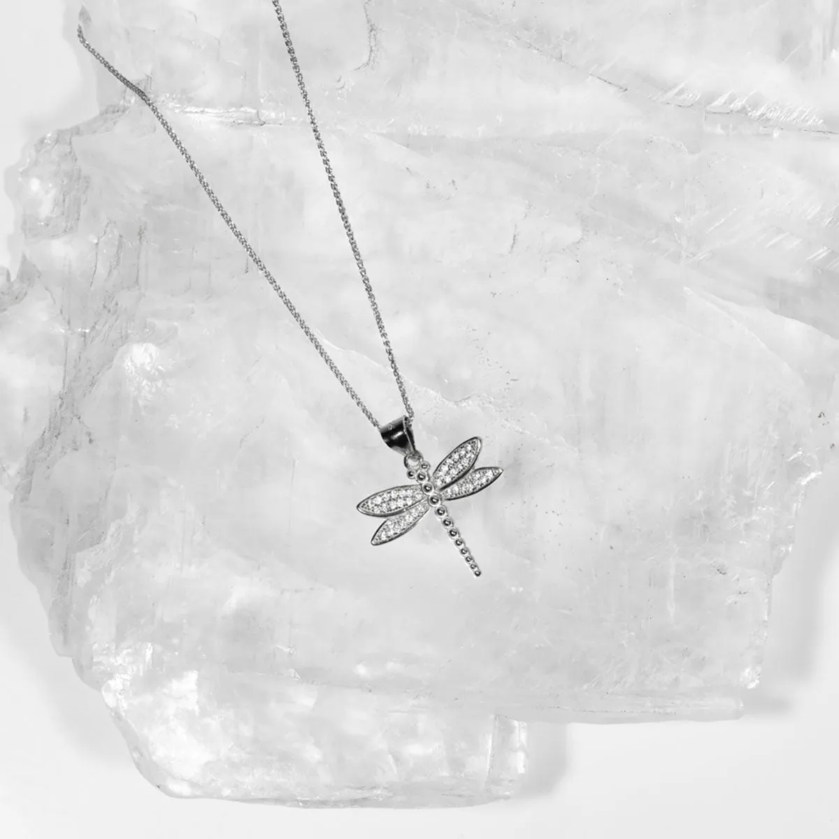 Dragonfly CZ Pendant