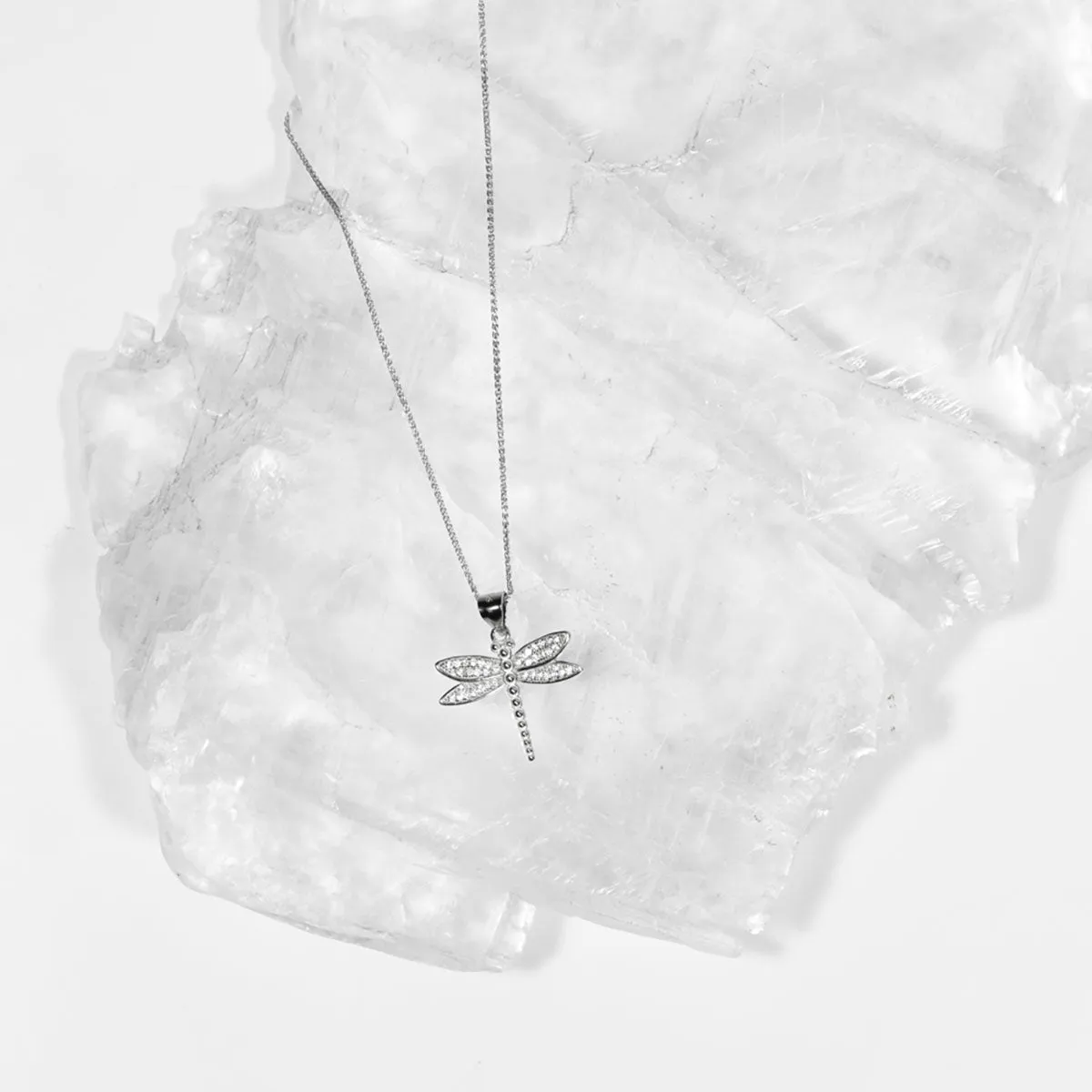 Dragonfly CZ Pendant