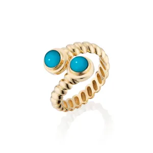 Eden Moi & Toi Ring with Turquoise