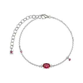 Elle Holiday Stars Lab Grown Ruby Bracelet