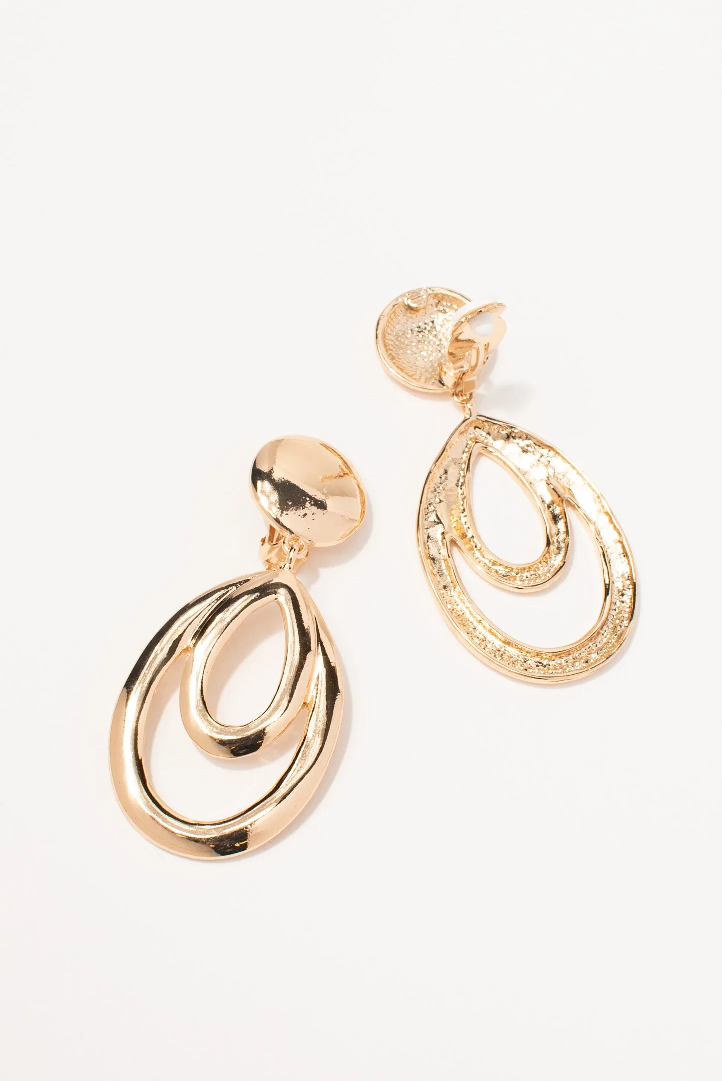 Ellie Tear Drop Clip-On Earrings