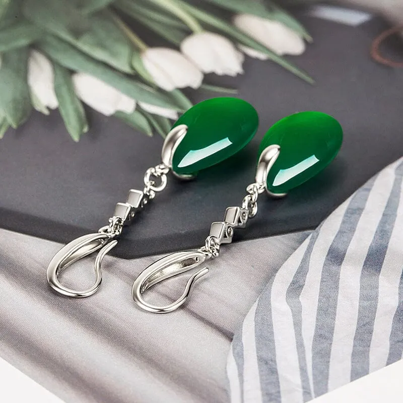 Emerald Bizuteria Orecchini Drop Earrings - 925 Sterling Silver