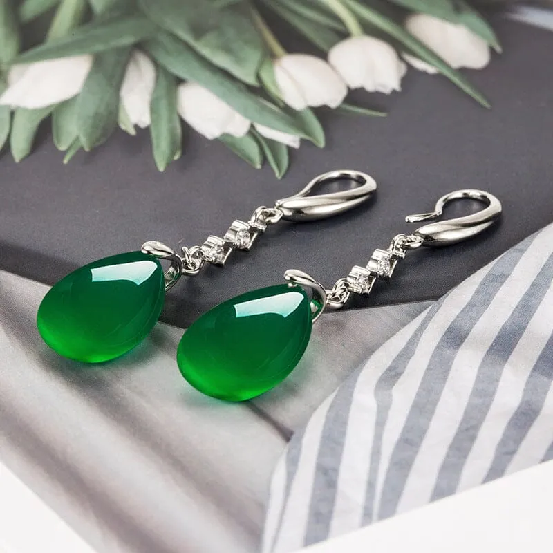 Emerald Bizuteria Orecchini Drop Earrings - 925 Sterling Silver