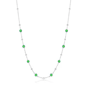 Emerald Spots Necklace