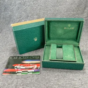 Estate Rolex Vintage Oyster Outer & Inner Boxes w. Booklet (No Watch)