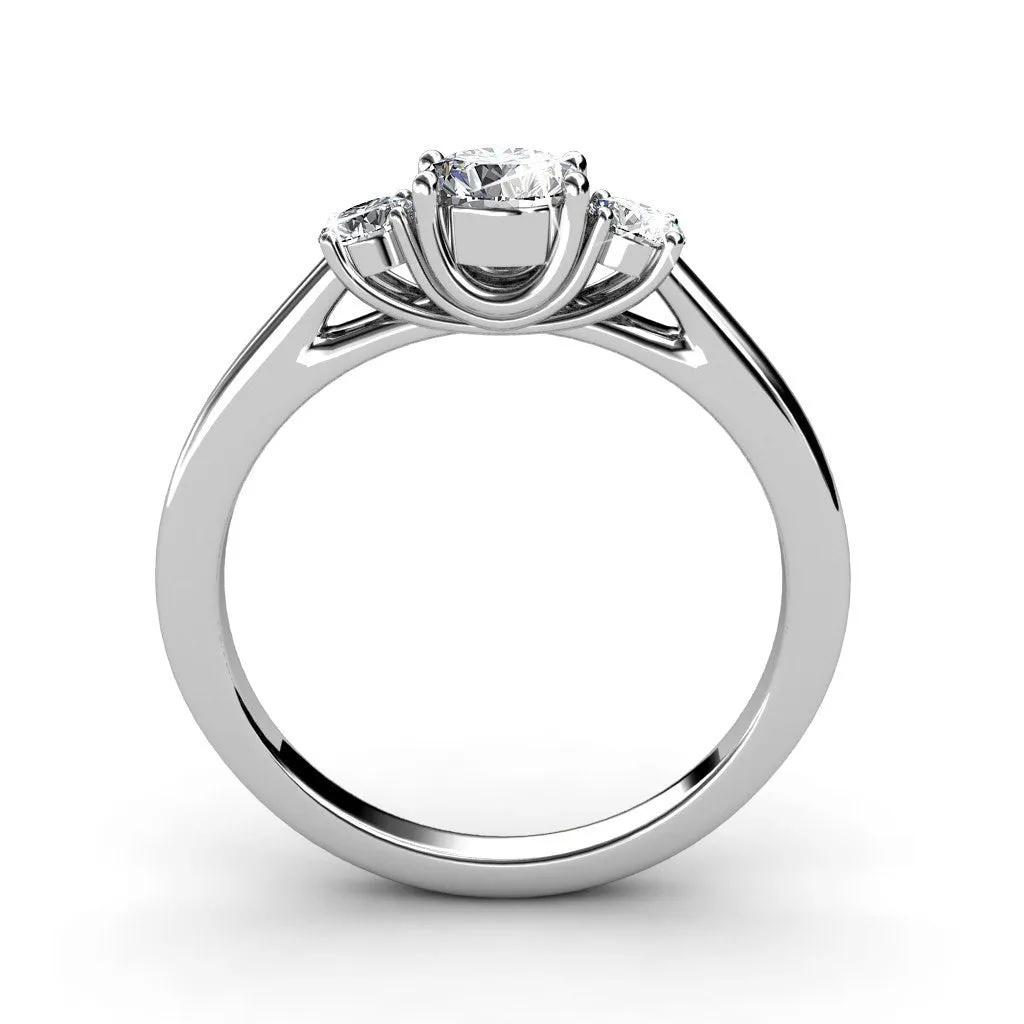 Felicity Joy 18k White Gold Plated Swarovski Ring