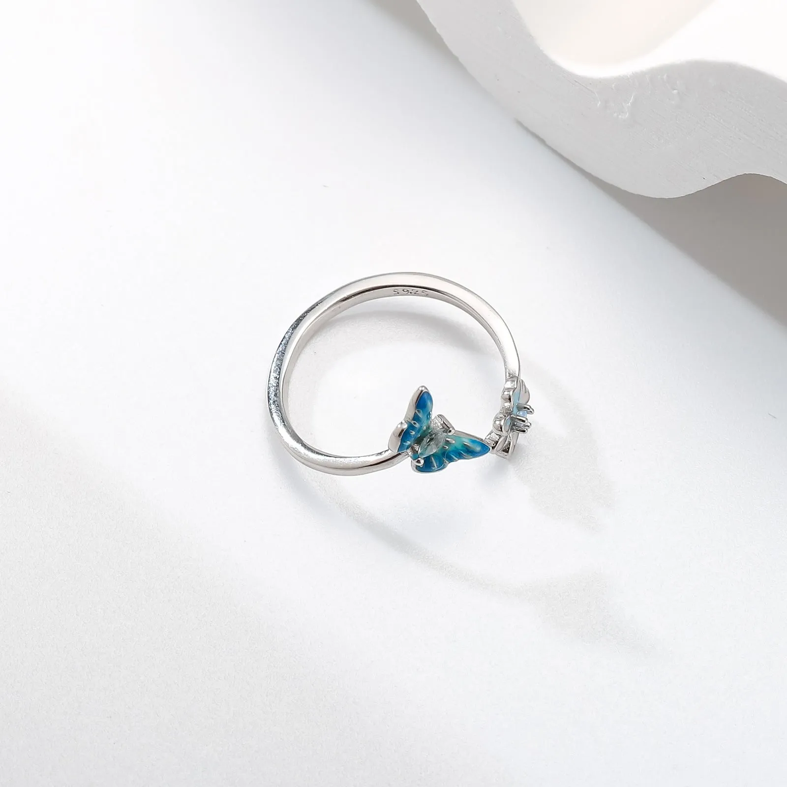 Flower Butterfly Ring