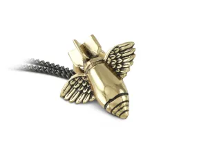 Flying Bomb Necklace - Bronze