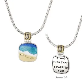 Footprints in the Sand Pendant Necklace