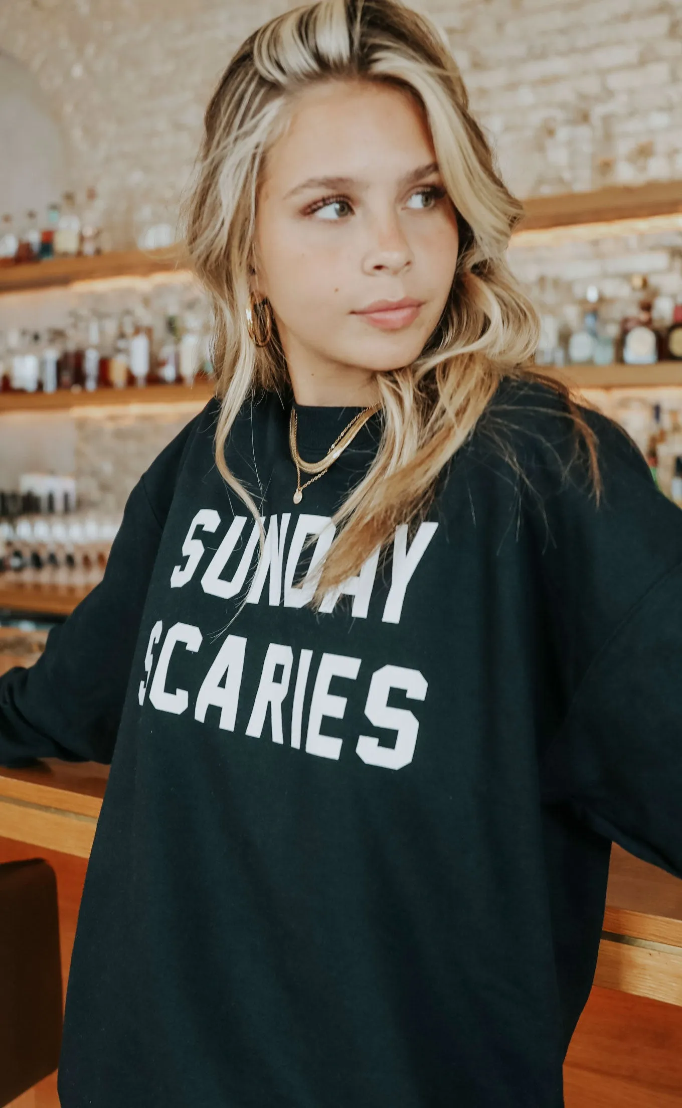 friday   saturday: sunday scaries sweatshirt