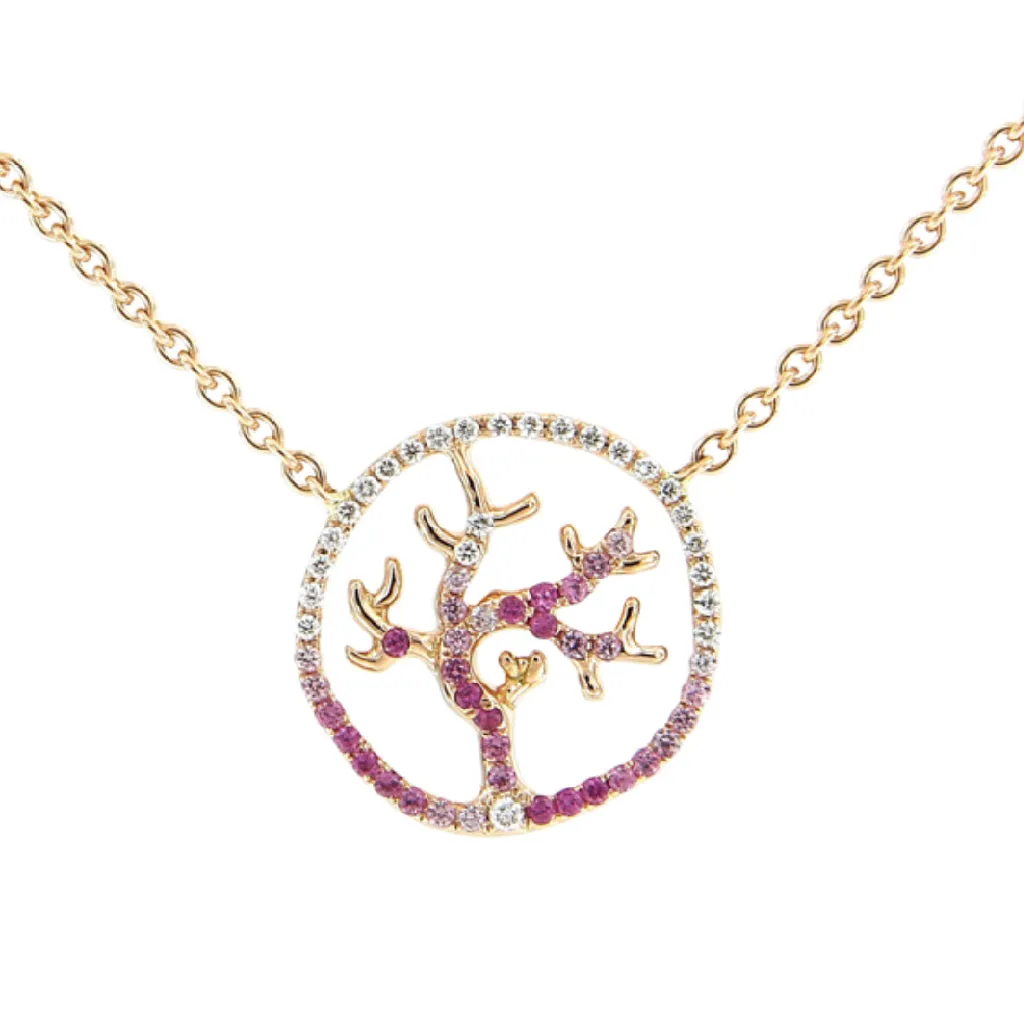 Gaia Fine Coralline Pendant Necklace