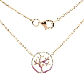 Gaia Fine Coralline Pendant Necklace