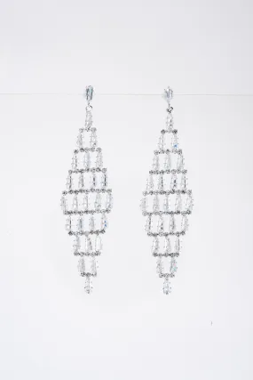 Gala Rhinestone Drop Post Earrings