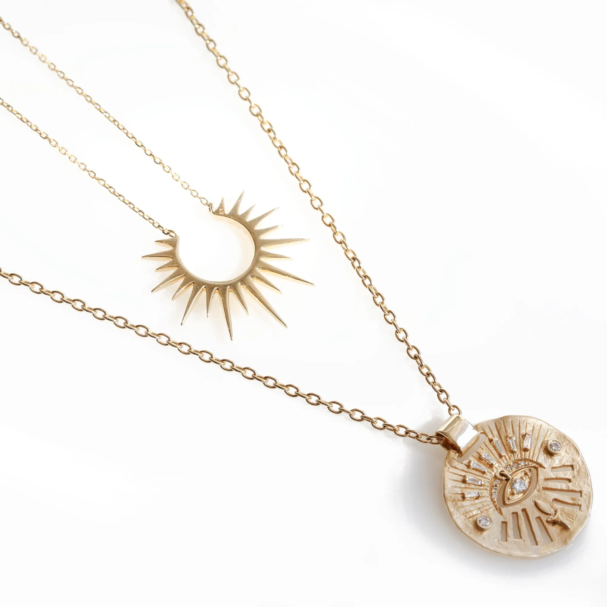 Gold Full Sun Necklace