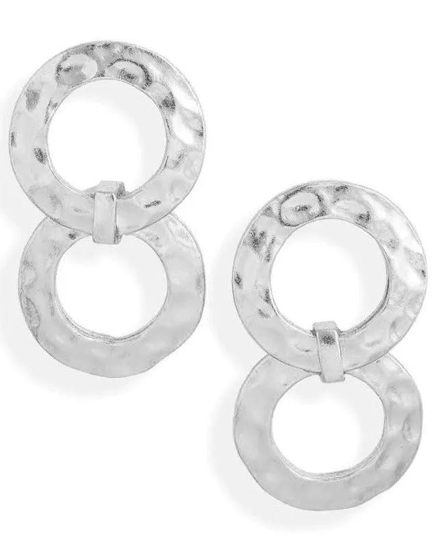 Hammered Circles Earrings